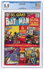 BATMAN #187 DECEMBER 1966 - JANUARY 1967 CGC 5.5 FINE-.