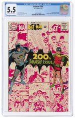 BATMAN #200 MARCH 1968 CGC 5.5 FINE-.