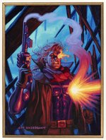 MARVEL MASTERPIECES - BLAZE (GHOST RIDER) TRADING CARD ORIGINAL ART BY THE BROTHERS HILDEBRANDT.