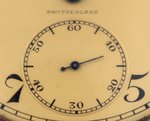 PATEK PHILLIPPE FOR TIFFANY & CO. 18K YELLOW GOLD OPEN FACE POCKET WATCH.