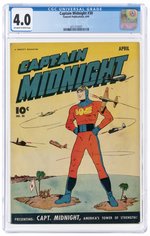 CAPTAIN MIDNIGHT #30 APRIL 1945 CGC 4.0 VG.