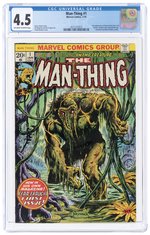 MAN-THING #1 JANUARY 1974 CGC 4.5 VG+.