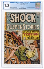 SHOCK SUSPENSTORIES #13 FEBRUARY-MARCH 1954 CGC 1.8 GOOD-.