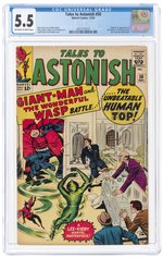 TALES TO ASTONISH #50 DECEMBER 1963 CGC 5.5 FINE- (FIRST HUMAN TOP, AKA WHIRLWIND).