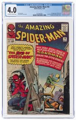 AMAZING SPIDER-MAN #18 NOVEMBER 1964 CGC 4.0 VG (FIRST NED LEEDS).