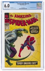 AMAZING SPIDER-MAN #45 FEBRUARY 1967 CGC 6.0 FINE.