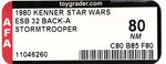 STAR WARS: THE EMPIRE STRIKES BACK (1980) - STORMTROOPER 32 BACK-A AFA 80 NM.