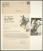 Roy Rogers Fan Club Letter And Fan Photo