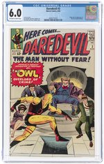 DAREDEVIL #3 AUGUST 1964 CGC 6.0 FINE (FIRST OWL).