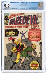 DAREDEVIL #4 OCTOBER 1964 CGC 9.2 NM- (FIRST PURPLE MAN).