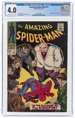 AMAZING SPIDER-MAN #51 AUGUST 1967 CGC 4.0 VG.