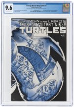 TEENAGE MUTANT NINJA TURTLES #2 1984 CGC 9.6 NM+ SIGNED & SKETCHED BY KEVIN EASTMAN & PETER LAIRD(FIRST APRIL O'NEIL & MOUSERS - FIRST PRINTING).