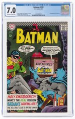 BATMAN #183 AUGUST 1966 CGC 7.0 FINE/VF.