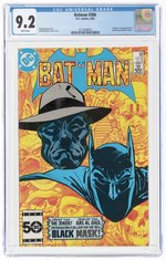 BATMAN #386 AUGUST 1985 CGC 9.2 NM- (FIRST BLACK MASK).