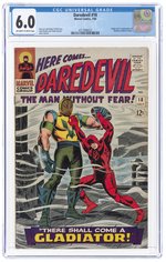 DAREDEVIL #18 JULY 1966 CGC 6.0 FINE (FIRST GLADIATOR).