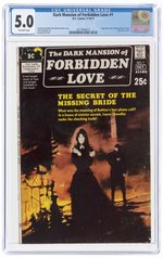 DARK MANSION OF FORBIDDEN LOVE #1 SEPTEMBER/OCTOBER 1971 CGC 5.0 VG/FINE.