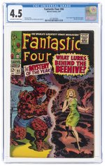 FANTASTIC FOUR #66 SEPTEMBER 1967 CGC 4.5 VG+.