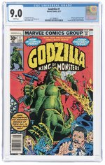 GODZILLA #1 AUGUST 1977 CGC 9.0 VF/NM (NEWSSTAND EDITION).