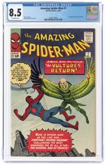 AMAZING SPIDER-MAN #7 DECEMBER 1963 CGC 8.5 VF+.