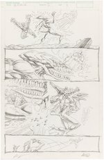 X-FORCE VOL. 2 #5 PAGE PENCIL ORIGINAL ART BY ROB LIEFELD.