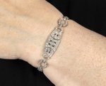 ART DECO PLATINUM DIAMOND BRACELET.