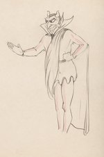 SILLY SYMPHONIES - THE GODDESS OF SPRING ORIGINAL ART PRODUCTION DRAWING FEATURING PLUTO (HADES).