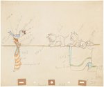 SILLY SYMPHONIES- MORE KITTENS ORIGINAL ART COLOR GUIDE.