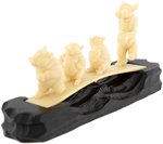 THREE LITTLE PIGS & BIG BAD WOLF CELLO BRIDGE NOVELTY.