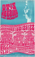 BILL GRAHAM CONCERT POSTER BG-43 FEATURING OTIS REDDING & GRATEFUL DEAD (ARTIST SIGNED).