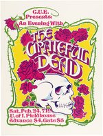 THE GRATEFUL DEAD 1973 IOWA CITY, IOWA CONCERT POSTER (COLOR VARIETY).