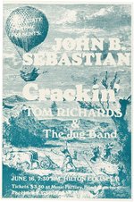 JOHN B. SEBASTIAN 1970s AMES, IOWA CONCERT POSTER & PROOF.