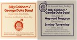 GEORGE BENSON, BILLY COBHAM & MAYNARD FERGUSON 1976-1977 IOWA CITY, IOWA CONCERT POSTER TRIO.