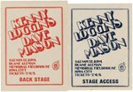 KENNY LOGGINS & DAVE MASON 1977 IOWA CITY, IOWA CONCERT POSTER & STAGE PASS PAIR.