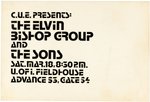 THE ELVIN BISHOP GROUP 1978 IOWA CITY, IOWA CONCERT POSTER & ORIGINAL ART.