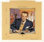 BIG BANDS: WOODY HERMAN LP COVER ORIGINAL ART BY RICHARD WALDREP.