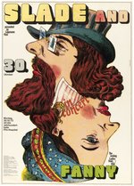SLADE AND FANNY 1972 GERMAN CONCERT POSTER WITH ART BY GUNTHER KIESER.