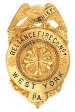 "CHIEF/RELIANCE FIRE CO. NO. 1/WEST YORK/PA."