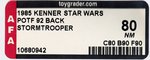 STAR WARS: THE POWER OF THE FORCE (1985) - STORMTROOPER 92 BACK AFA 80 NM (CLEAR BLISTER).