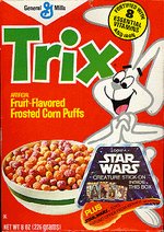 GENERAL MILLS ADPAC STAR WARS "CREATURE STICK-ONS" TRIX CEREAL PREMIUM STICKER CARDS UNCUT SHEET.