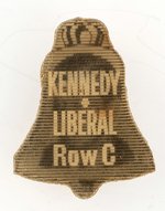 KENNEDY LIBERAL ROW C LIBERTY BELL FLASHER PIN.