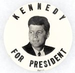 KENNEDY FOR PRESIDENT BW PORTRAIT MIRROR.