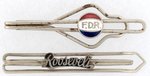 PAIR OF FRANKLIN ROOSEVELT TIE CLIPS.