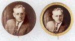 PAIR OF SEPIA ALF LANDON PORTRAIT BUTTONS.