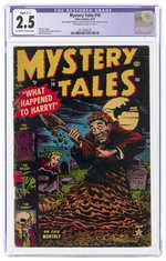 MYSTERY TALES #10 APRIL 1953 CGC RESTORED SLIGHT (C-1) 2.5 GOOD +.