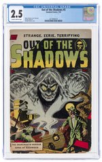 OUT OF THE SHADOWS #5 JULY 1952 CGC 2.5 GOOD+.