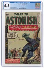 TALES TO ASTONISH #37 NOVEMBER 1962 CGC 4.5 VG+.