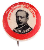 "FIRST SOCIALIST CONGRESSMAN VICTOR L. BERGER."