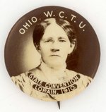 OHIO W.C.T.U. 1910 STATE CONVENTION PORTRAIT BUTTON.