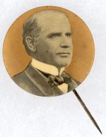 GOLD MCKINLEY PORTRAIT STICKPIN BUTTON.