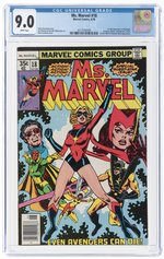 MS. MARVEL #18 JUNE 1978 CGC 9.0 VF/NM (FIRST FULL MYSTIQUE).